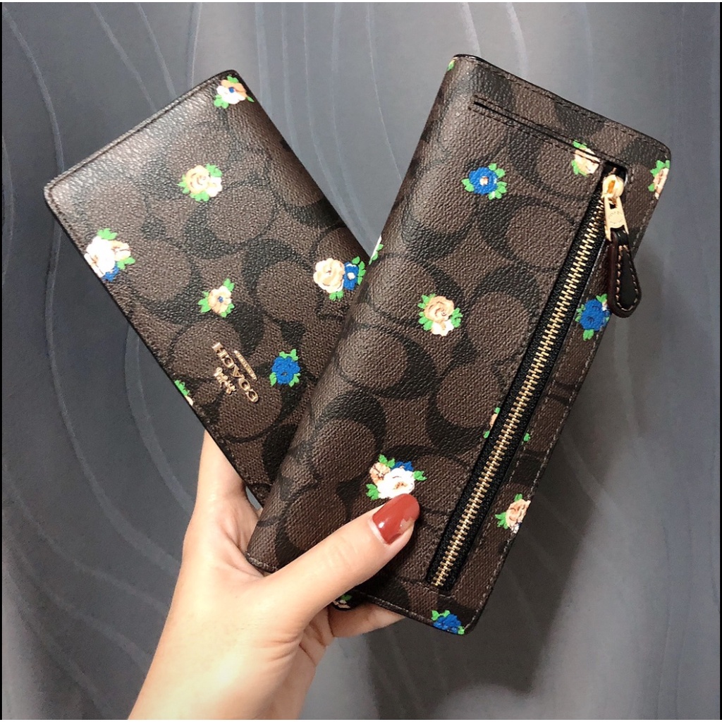 ✅🎀 (สด-ผ่อน) C7383 กปต ใบยาว 2 พับ C3440 SLIM WALLET