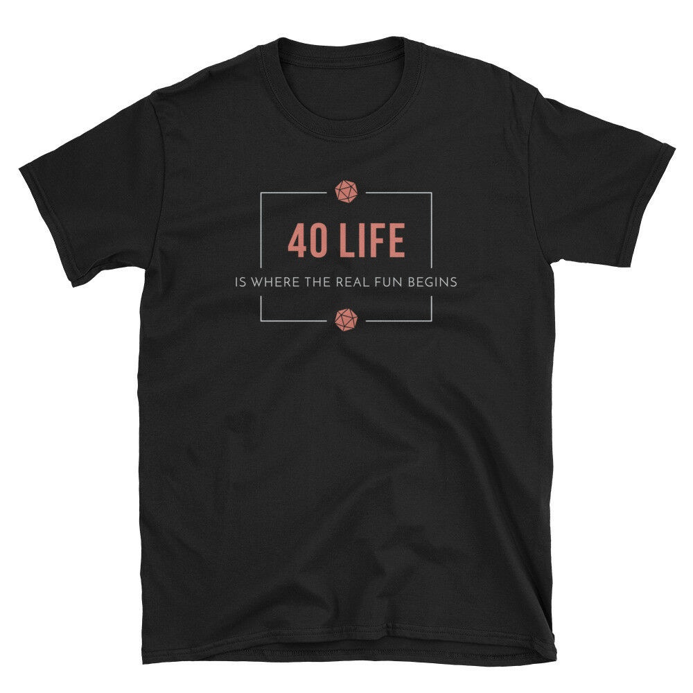 40 Life Edh Magic The Gathering เสื้อยืด Mtg Commander