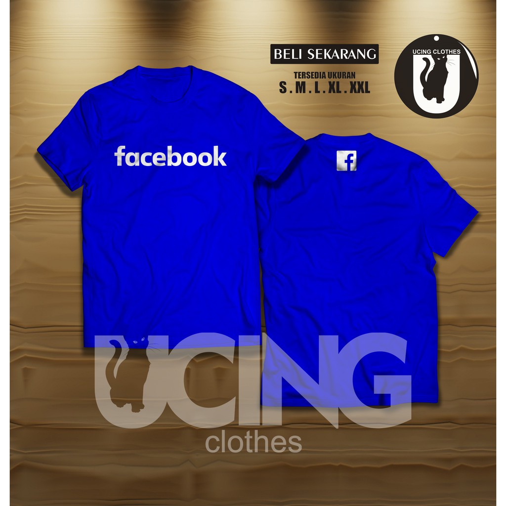 เสื้อยืดโลโก้ Facebook เสื้อยืดบริษัท Social Media
