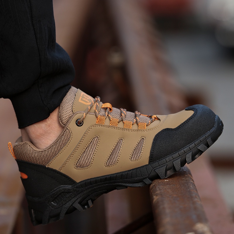 รองเท้าเซฟตี้ รองเท้านิรภัย ระบายอากาศได้ safety shoes หัวเหล็ก ป้องกันการชนและป้องกันการแทง