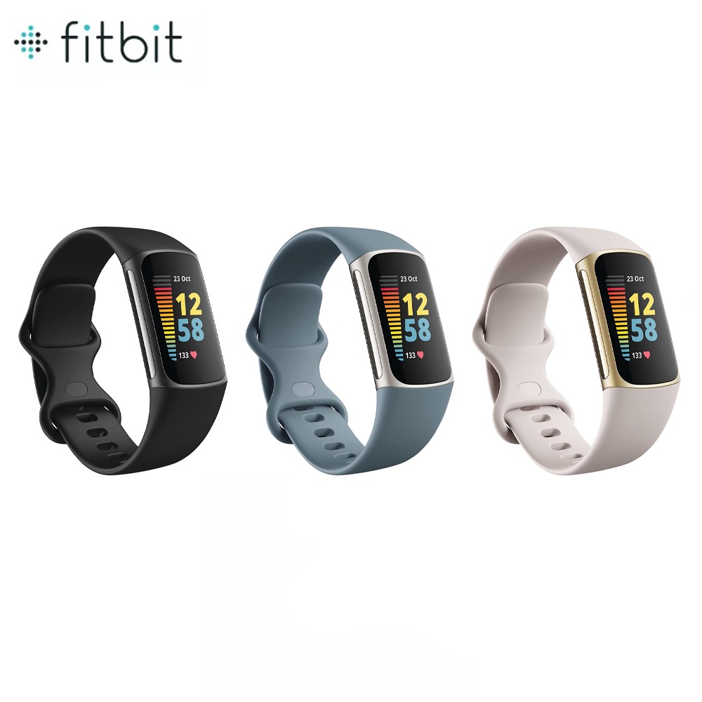 Fitbit Charge 5 สมาร์ทวอทช์ Charge 5 สายรัดข้อมือวัดชีพจร GPS ออกกำลังกาย หน้าจอสีระบบสัมผัส รับประกันศูนย์ไทย 1 ปี