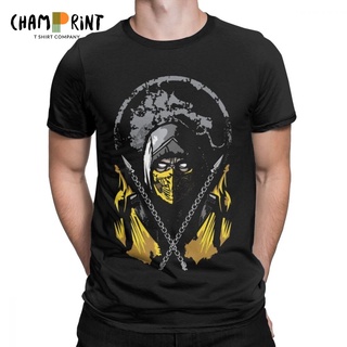 เสื้อยืดแขนสั้น พิมพ์ลายแมงป่อง Kombat Mk11 สไตล์วินเทจ แฟชั่นยอดนิยม เหมาะกับของขวัญ