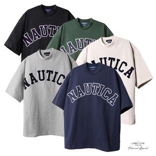 พร้อมส่ง เสื้อยืดแขนสั้น ผ้าฝ้าย พิมพ์ลายตัวอักษร NAUTICA JAPAN Hasegawa TOO HEAVY