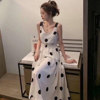 🖤Polka dot korean dress🖤