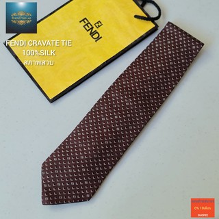 เนคไทเฟนดิแท้ LikeNew Necktie 100%silk