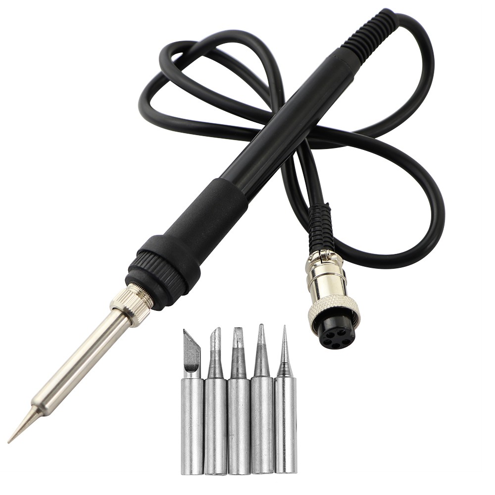 คุณภาพสูงบัดกรีเหล็กสําหรับ 936 936B Solder Repair Rework Station 5 ชิ้น Solder Iron Tip