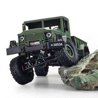 รถบังคับ รถจี๊บทหาร ลุยน้ำลุยโคลน 1:16 RC Military Truck Mini Off-road Car RTR Metal Suspension Beam