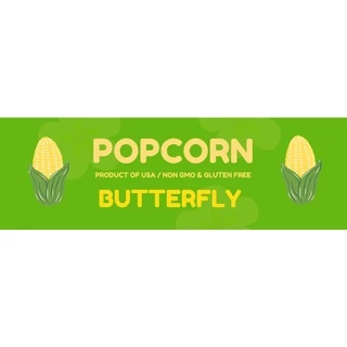 เมล็ดข้าวโพดดิบ สำหรับทำป๊อปคอร์น แบบ Butter Fly ขนาด 1,000 กรัม
