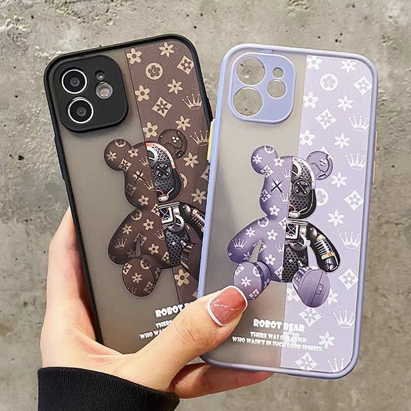 039 เคสลาย BEAR เคสโทรศัพท์ TPU แบบนิ่ม สำหรับ IPHONE 11 11Pro 11Promax 14 14Pro 14Promax 15 15Pro 15Promax 15Plus 13 12