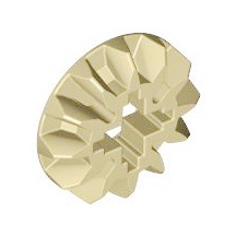 Lego Technic part (ชิ้นส่วนเลโก้) No.6589 Gear 12 Tooth Bevel