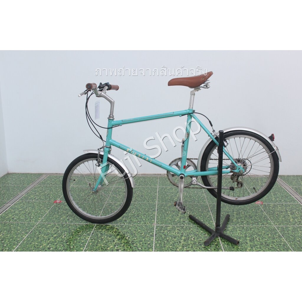 จักรยานญี่ปุ่น - ล้อ 20 นิ้ว - มีเกียร์ - Bianchi - สีเขียว [จักรยานมือสอง]