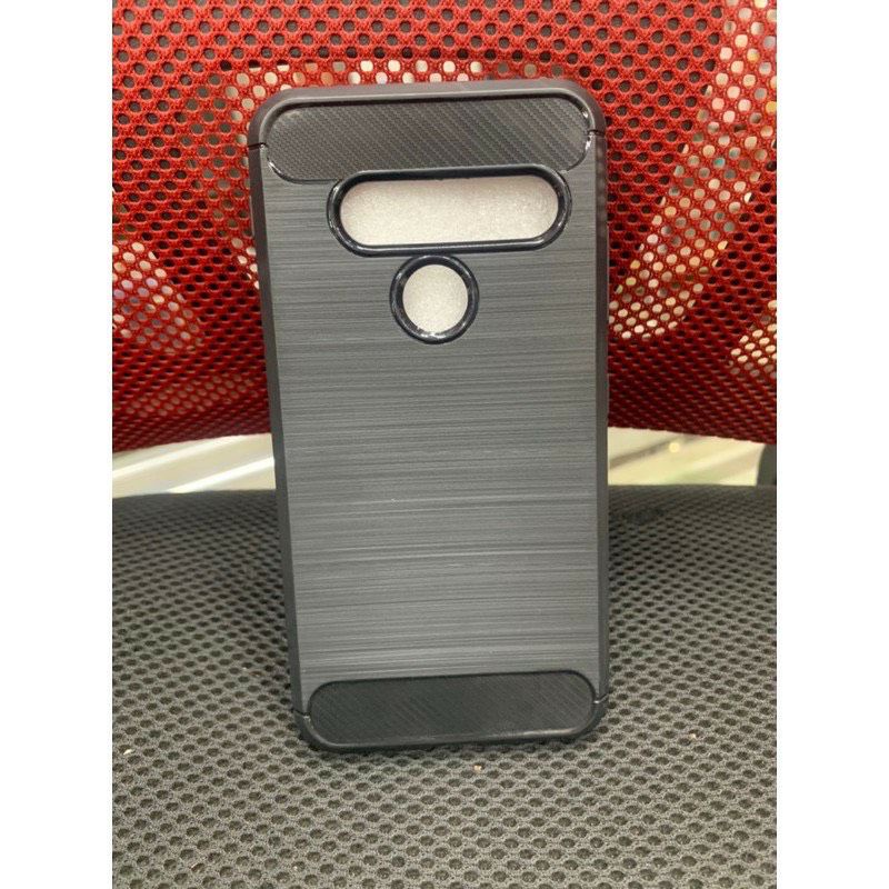 LG G8S ThinQ เคสยืดหยุ่นสีดํา