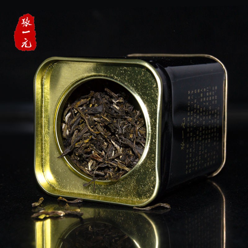 ☊Zhang Yiyuan Jasmine Tea Small Canned 50g Black Can 2020 Strong Flavor
