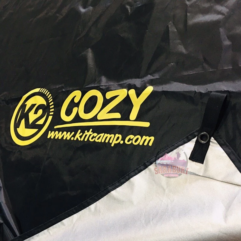(New)🔥ทาร์ปK2 Tarp Cozy ขนาด 3.5*4.5mและ3.3*3.3m ป้องกันแสง UV SPF 50 เคลือบกันฝน 6000mm thumbnail 5
