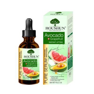 เซรั่มยกกระชับผิว Roushun Avocado+Grapefruit Instant Lifting