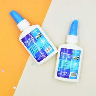 กาวลาเท็กซ์หลอดบีบ 40กรัม (200 DG) White Glue กาวลาเท็กซ์ มีที่ปาดกาว