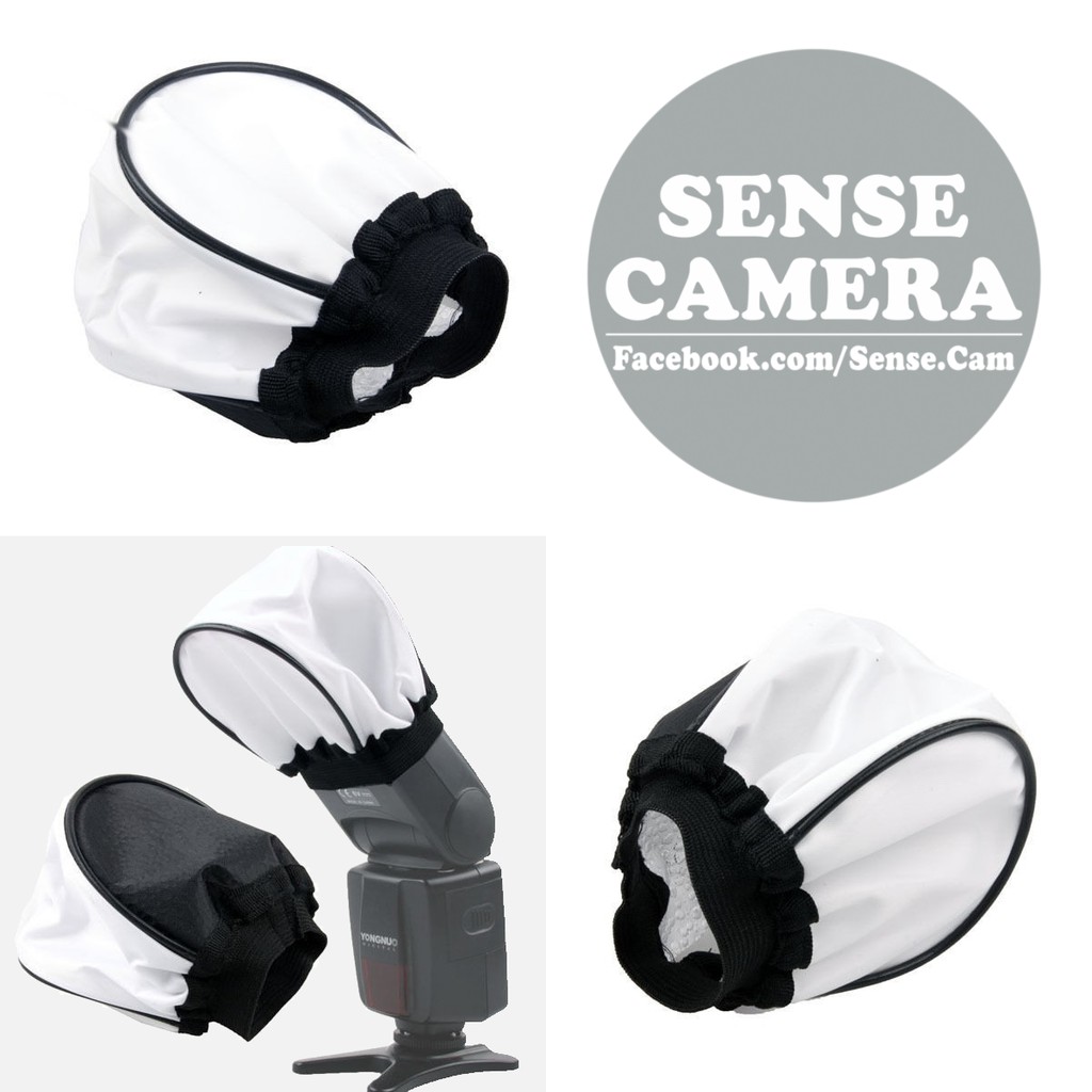 กรองแฟลช หน้าเนียน แสงนุ่ม กระจายแสง (รุ่น นวม ) External Flash Diffuser Softbox - สะท้อน ลบเงา แฟลช แยก นอก