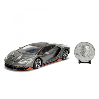 Jada JADA Transformers Hot Break Lamborghini โมเดลโลหะผสม 1: 24 พร้อมเหรียญที่ระลึกโลหะ