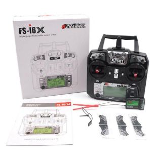 Flysky FS-i6X 2.4GHz 10CH AFHDS 2A RC Transmitter พร้อม X6B ia6B A8S Receiver