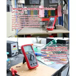 แท้ ส่งจากไทย UNI-T UT136B+ UT136C+ 1000V 10A เครื่องทดสอบมัลติมิเตอร์ดิจิทัล AC DC โวลต์มิเตอร์ แอมมิเตอร์ โอห์ม