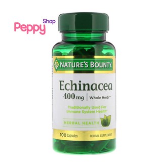 Natures Bounty Echinacea 400 mg 100 Capsules เอ็กไคนาเชีย 400 มิลลิกรัม 100 แคปซูล