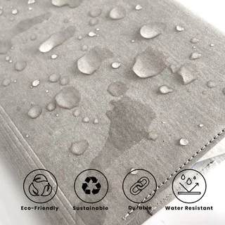 Folio: Book Cover (Grey) ปกห่อหนังสือ ปกห่อนิยาย ผลิตจากจากกระดาษซักได้