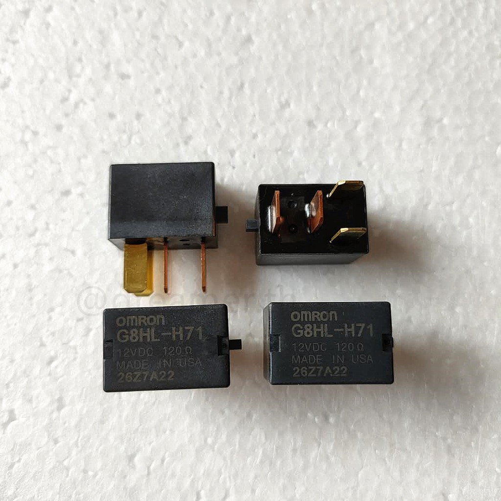 OMRON Honda relay 4 ขา รีเลย์ G8HL-H71 12V DC 120Ω เบอร์เดิมติดรถ ขาทองแดง Honda Jazz City Civic Bri