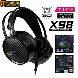 HEADSET (หูฟัง) NUBWO GAMER X98 ส่งเสียงในระบบ Surround 7.1 (BLACK)