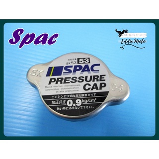 "SPAC" COOLANT BOTTLE PRESSURE CAP ( 0.9 BAR )  // ฝาปิดหม้อน้ำ ยี่ห้อ "SPAC" รับแรงดัน 0.9 บาร์ สินค้าคุณภาพดี