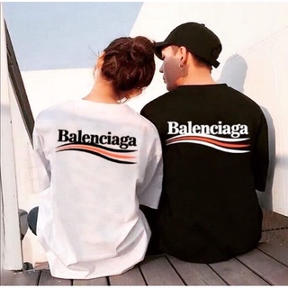 เสื้อยืดสกรีนBalenciaqaแฟชั่นชาย/หญิง