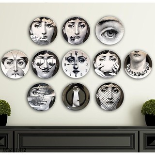 Fornasetti Italian Design Black And White สติ๊กเกอร์สําหรับติดตกแต่งผนังบ้าน（ขายล่วงหน้า）