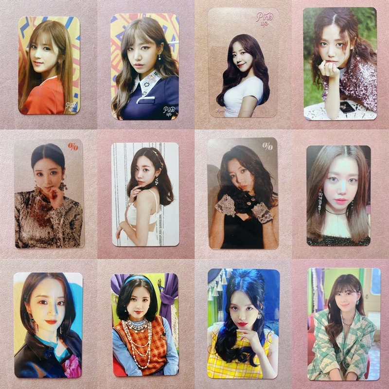 Apink Chong Bomi Naeun Namjoo Hayoung Official Photocard Pink Up One & Six Precent Look pc