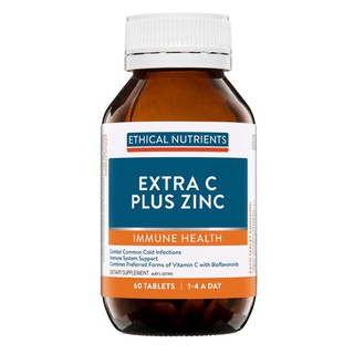 Ethical Nutrients Extra C Plus Zinc 60 Tablets