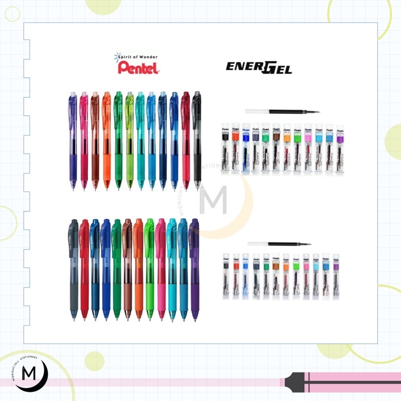 ปากกา Pentel Energel X รุ่น BLN105 / BL107 และ ไส้ปากกา 0.5 / 0.7