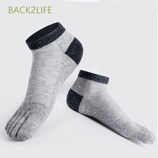 BACK2LIFE Boat Mens Socks Ankle Mesh Socks Five Toe Socks Toe Socks Men Mesh Summer Cotton Breathable Five-Finger Socks/Multicolor