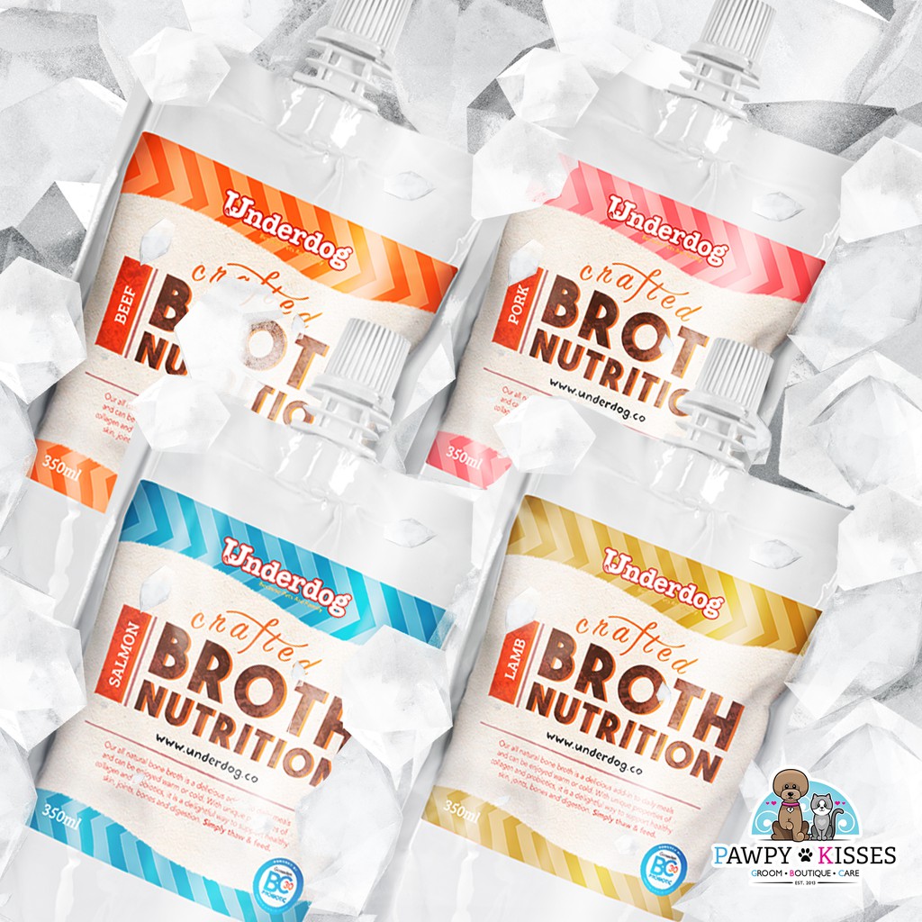 Underdog Frozen Bone Broth For Dogs 350ml (มี 4 ฟลาโวรัส)