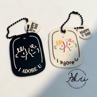 AKRI.ACRYLIC | ADORE KEYCHAIN พวงกุญแจรูปคุ่ พร้อมส่งค่ะ