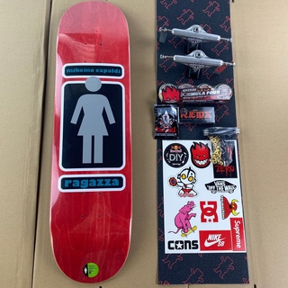 GIRL SKATEBOARD FULL SET 31*8INCH DIY GRIZZLY GRIPTAPE INDEPDENT TRUCK SPITFIRE WHEEL ล้อสเก็ตบอร์ดสําหรับผู้ใหญ่