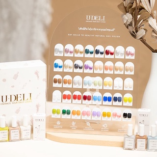 ชาร์ตอะคริลิคโชว์สีเล็บ สีทาเล็บกึ่งเจล U-DELI SET 40 COLORS Acrlicy Color Display