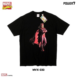 เสื้อยืดผ้าฝ้ายพิมพ์ลายขายดี เสื้อยืดการ์ตูน ลาย Wanda ลิขสิทธ์แท้ MARVEL COMICS  T-SHIRTS (MVX-232)