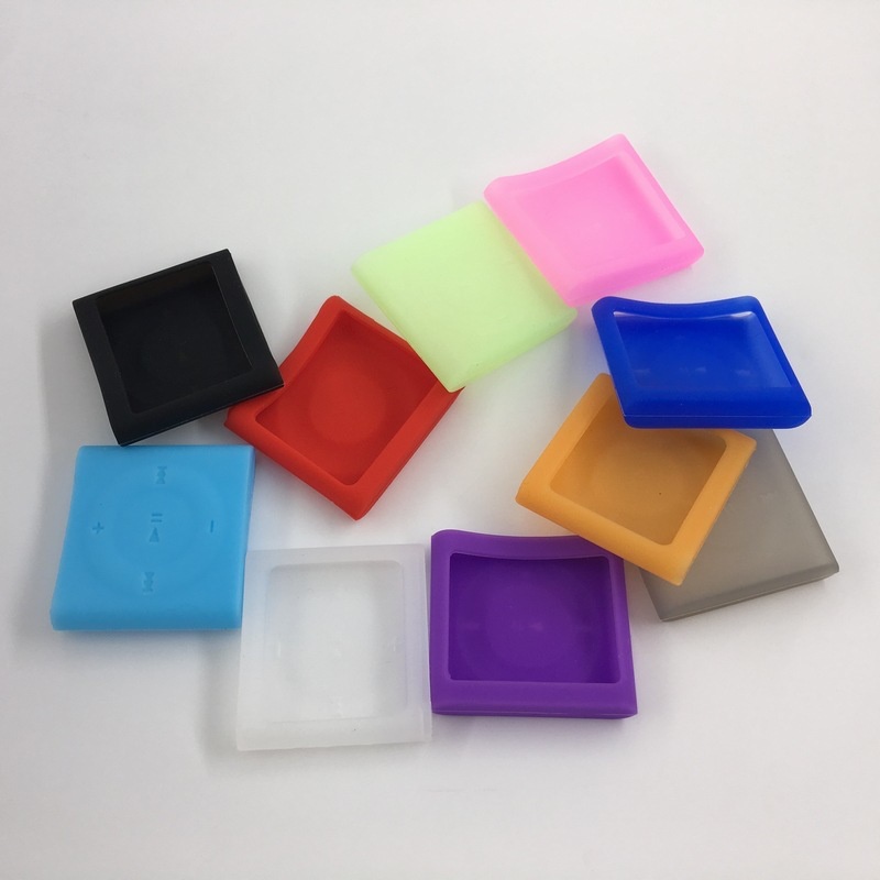 เหมาะสําหรับ Apple ipod shuffle 4 6 7th Generation เคสซิลิโคนป้องกันกรณี Soft Case shuffle คลิปกรณี 