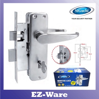 St.guchi Mortise Lock H-3003-01 ตัวล็อกมือจับประตู 2 คัน สําหรับบ้าน (เหมือนกับ Fuda 2)