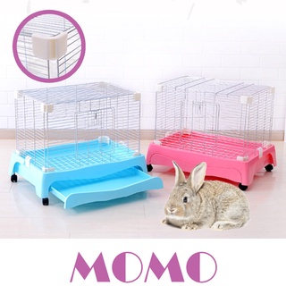 MOMO กรงกระต่าย (RC01) กรงสำหรับสัตว์เลี้ยง กรงสแตนเลส กระต่าย สุนัข แมว หนูตะเภา Dulex Rabbit Cage