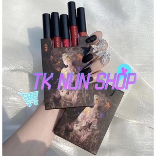 พร้อมส่งจากไทย✔ ลิปสติกLipstick ของแท้ 100% เซทลิปโทน เกาหลี สีส้มอิฐ 5สี 5 แท่ง ลิปสติก กันน้ำ ติดทนนาน ตลอดวัน