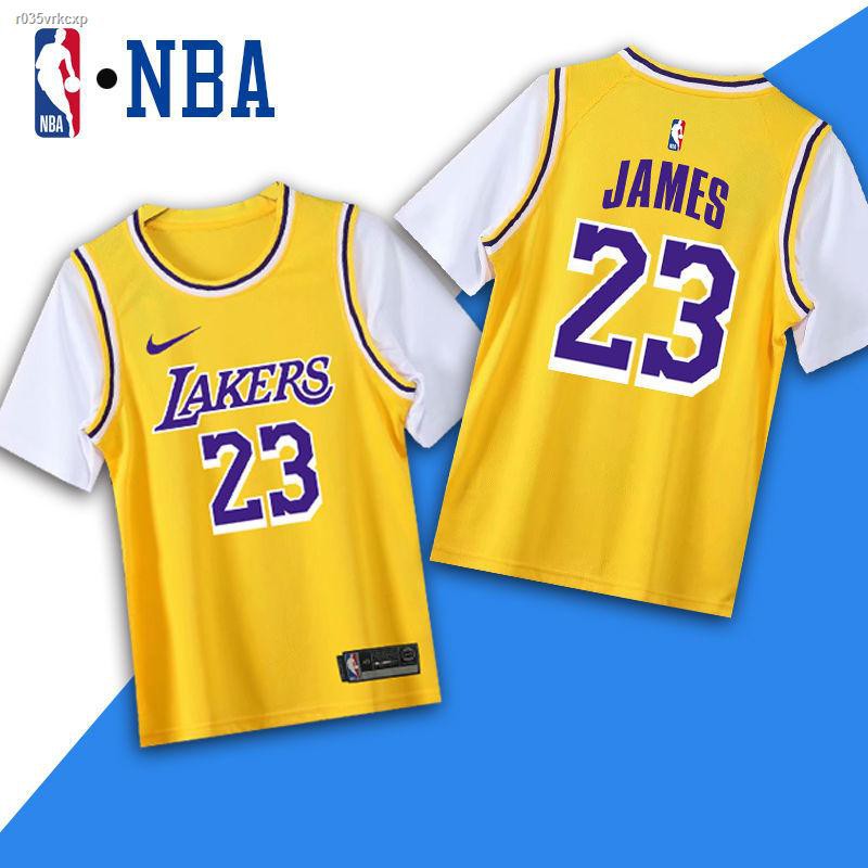 อุปกรณ์กีฬา fake two jerseys Lakers Bulls No. 23 James Nets Irving 11