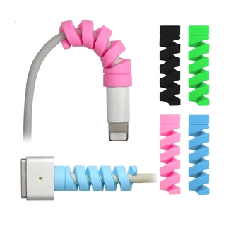 1 ชิ้น เกลียวหูฟัง สายชาร์จ Usb ที่ม้วนสายชาร์จ ซิลิโคน กระสวยป้องกัน