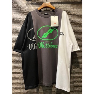 เสื้อแขนสั้น WE11DONE OVERSIZED T-SHIRT งานดีสุด ลายผ้าต่อ ทรงover size นานๆมาทีรีบกันหน่อยนะคะ Size S / M / L