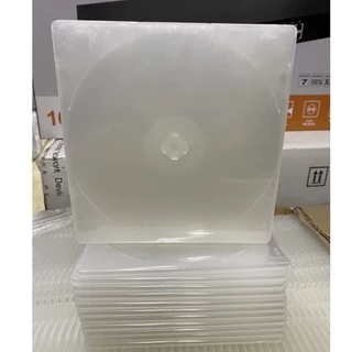 BOX CD PP 1 SLIM สีขาวใสใส่ปกได้(1แพ็คมี10ใบตกไม่แตก)