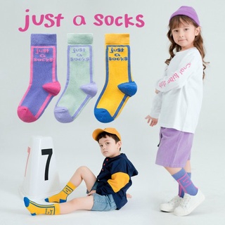 SET ถุงเท้า just a socks collection 3 สี 3 คู่ ผ้าดี๊ดี (SOCK83)