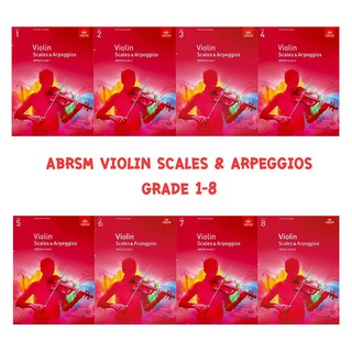 หนังสือสอบสเกลไวโอลิน ABRSM Violin Scales &amp; Arpeggios เกรด 1-8